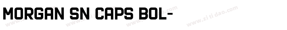 morgan sn caps bol字体转换